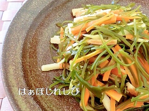 作り置きおかず♪切り昆布とちくわのポン酢炒め煮✿